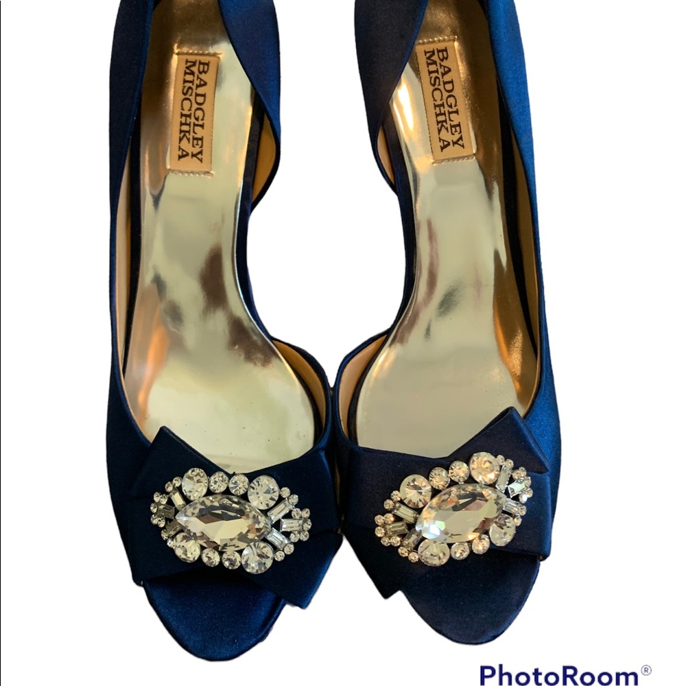 Badgley Mischka gorgeous something blue heels 9.5